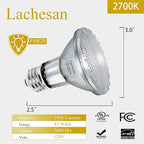 PAR20 50W Halogen Flood Light Bulbs 12PCS, 120V, E26 Medium Base, 2700K Warm White Dimmable for Indoor Spotlight, Range Hood Recessed Light Bulbs