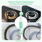 Kitchen Cleaner Spray, All Purpose Cleaner Kit, StoveTop Cleaner, Multi Purpose Cleaner Degreaser Tablets for Multi-Surfaces, Kitchen, Countertops, Ovens, Fresh Lime Scent, No-rinse Formula,192oz