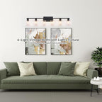 6-Light Vanity Lights,Large Vanity Light for Bathroom Black Vanitii Lights with Clear Glass Shade,Bathroom Light Fixtures Over Mirror