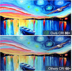 ST58 Edison Bulbs 60 Watt Led, 5000K Vintage Light Bulbs, E26 Led Bulb 6W Dimmable Plastic 600LM, Antique Decorative Filament LED Bulb for Bedroom Office Fan Lights Ceiling Fixtures 12 Pack