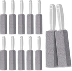 12 Pack Pumice Stone Toilet Bowl Cleaner, Toilet Pumice Stone with Handle for Toilet Cleaning, Bathtubs, Sinks, Swimming Pools, Grills
