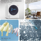 Elevon QD-SUS-DRYER2-NEW1 Compact Clothes Dryer, Black/White