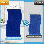 AIDEA XL Scrub Sponges Non-Scratch 6Count, Extra Large Sponges Kitchen, Sponge for Dishes, Cleans Fast Without Scratching Safe for Non-Stick Cookware, Cleaning Power for Kitchen, House