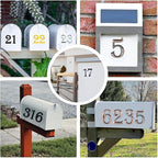 10Pcs Mailbox Numbers for outside 0-9, 2.75 inch 3D Self Adhesive Street Address House Door Numbers Signs for Apartment,Office,Cars,Mailboxes (Bronze)