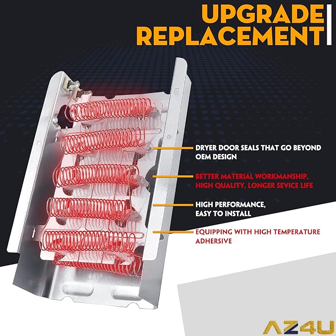For Whirlpool LER5620KQ1 LER4634JQ1 LER4634PQ0 LER7646EQ2 LER3624EQ1 LER4634EQ2 LER8858EQ1 WED5300VW0 WED4800XQ3 WED5100VQ0 LER4634EQ0 LER4634JT0 LER3624EQ0 LEQ9030PQ0 Replaces Dryer Heating Element