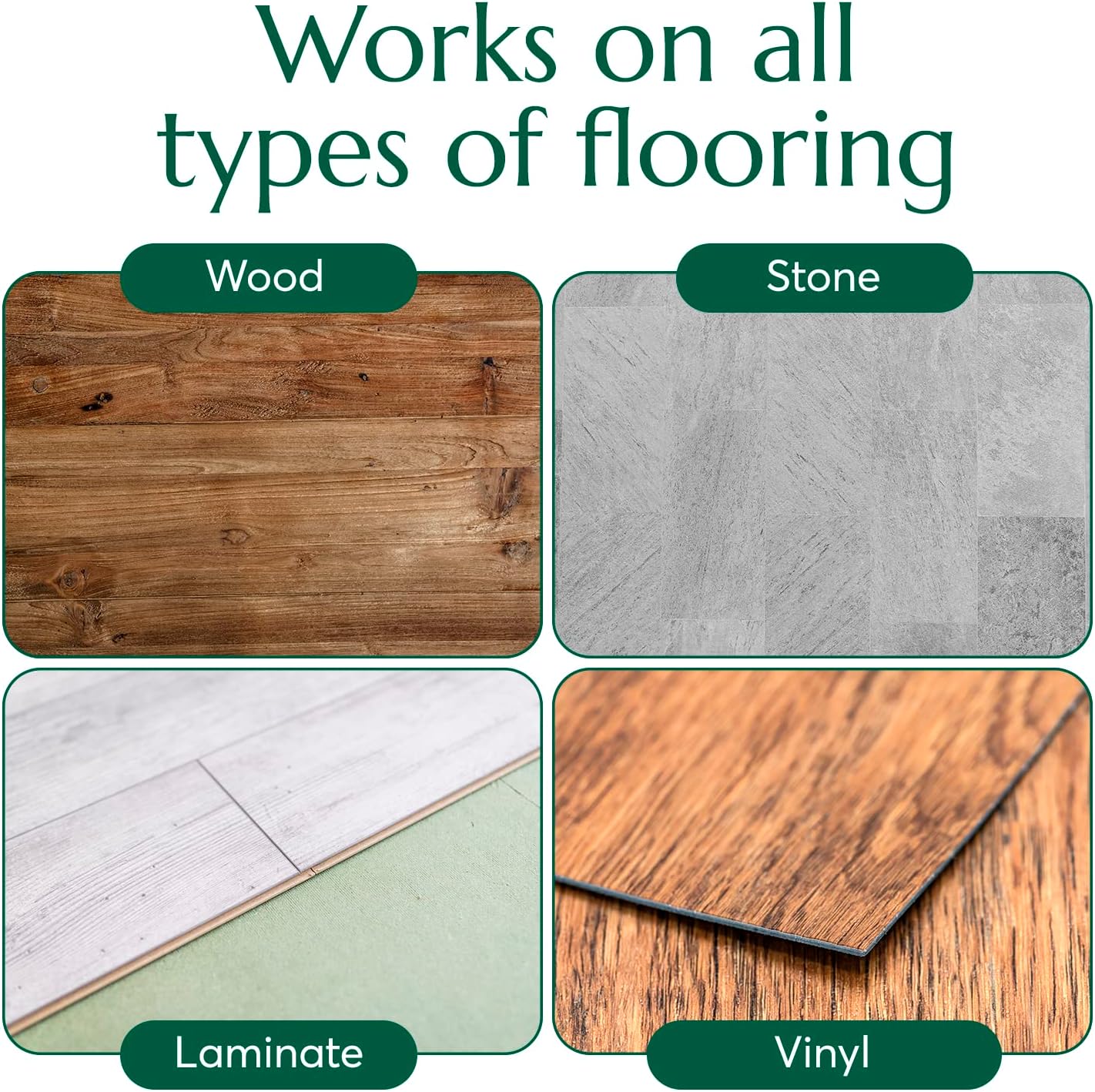 CLEANOMIC Wood and Flooring Cleaning Tablets (6 Pack) - All-Purpose Multi-Surface Household Cleaner Tablets (Orange Scent)