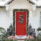 GRUENLICH Waterproof Large Outdoor Wall Lanterns, Modern White Porch Sconces with Clear Glass Shade, E26 Socket Max 60W, IP65 Rated, Metal Frame, for Patio, Front Door, Entryway, 1-Pack