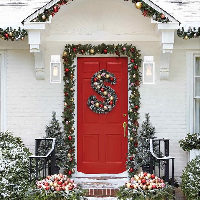 GRUENLICH Waterproof Large Outdoor Wall Lanterns, Modern White Porch Sconces with Clear Glass Shade, E26 Socket Max 60W, IP65 Rated, Metal Frame, for Patio, Front Door, Entryway, 1-Pack