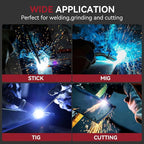 ARCCAPTAIN Large Viewing Screen Welding Helmet, 1/1/1/1 Top Optical Clarity Auto Darkening Welding Hood, 4 Arc Sensor 1/25000s Response Time True Color Weld Hood Helmet HSH-S800 Flower