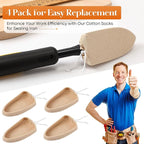 Dreyoo 4 Pack Cotton Sock for Sealing Iron, Cotton Socks for Edge Banding Iron, Heat Resistant, Secure Fit and More Protection