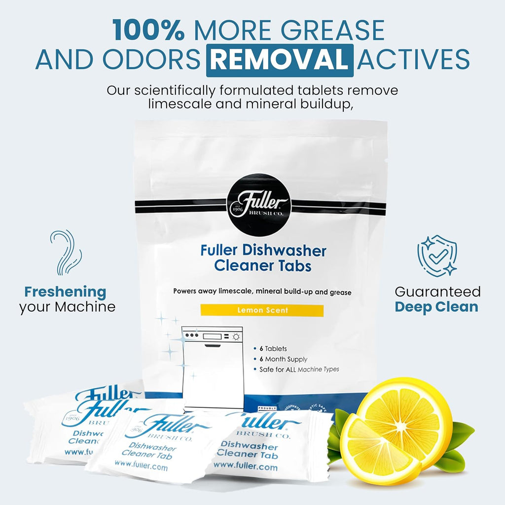 Fuller Dishwasher Cleaner Tabs - Lemon Scent