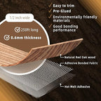 GSCIT Club Red Oak Edge Banding, 1/2 inch x 250ft roll of Veneer Edge Banding - Pre-glued Flexible, Real Wood Tape for Cabinet Repair & Furniture Restoration