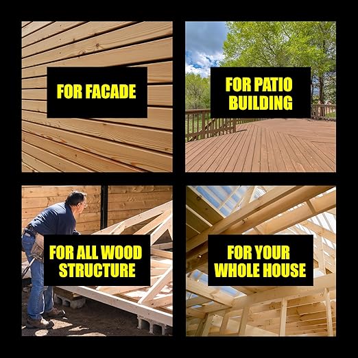 #10 x 3 1/2’’ Wood Screws by Grindy (200pack/3.13LBS) – Self-Drilling Deck Screws I Rust Resistant I Quick Drive & Fast Grip I for Cabinet, Furniture & Other Projects I T25 Star Drive I Bit Included