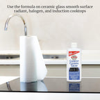 HOPE'S Cooktop Cleaning Cream, Fast Acting No-Rinse Cooktop Cleaner for Glass Ceramic Cooktops and Stoves, Removes Burnt-on Stains, 10 Oz Net Weight (8 Fl Oz), Pack of 1