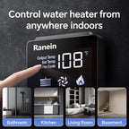 Ranein Propane Gas Tankless Water Heater, Outdoor Max 7.4 GPM, 190,000 BTU Instant Hot Water Heater