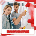 Nuogo 120 Pcs 2 Inch Foam Paint Roller High Density Foam Roller Mini Paint Roller Refills Paint Edger Tool for Walls Brings Smooth Finishes Flat Surfaces