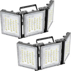 STASUN 2 Pack 300W LED Flood Lights, Mini Series Outdoor Floodlight, 30000LM 6000K Daylight White, IP66 Waterproof, 3 Adjustable Heads, Exterior Flood Lights for Yard, Driveway, Garage, Patio,Barn