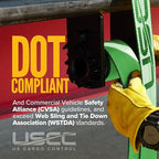 US Cargo Control 4" x 30' Winch Straps with D-Rings (2-Pack), 5,400 LBS Working Load Limit, Heavy Duty Flatbed Tie Downs, Green 4 Inch Straps for Flatbed Trailers, Trucks, and Cargo Securement