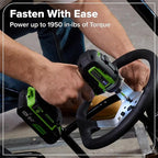 Greenworks 24V Cordless Brushless 400 in-lbs Drill/Driver+1950 in-lbs Impact Driver Combo,High Torque, Lightweight, (2) 2.0Ah USB-C Batteries(12,000mAh Power Bank) and 65W USB-C Fast Charger(3-Port)