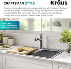 KRAUS Allyn Pull-Out Single Handle Kitchen Faucet in Spot-Free Stainless Steel, KPF-4103SFS