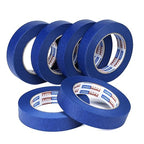 ADHES Blue Painters Tape Masking Tape for Painting,Paint Tape No Residue Outdoor Anti UV Multi Surface Use, 18mm x 50m, (0.7Inch x 55yard), 6Rolls