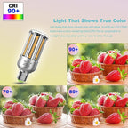 Radar Motion Sensor Light Bulbs A19 250W Equivalent AC85-265V 27W Motion Detector Auto Activated Dusk to Dawn Security Outdoor Porch Lights LED Bulb Warm White 3375LM E26/E27 (2 Pack)