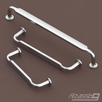 Alzassbg 10 Pack Polished Chrome Cabinet Handles, 3 Inch(76mm) Hole Centers Arch Modern Cabinet Pulls Kitchen Hardware for Cabinets AL3503CP