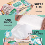 3 Packs Surface Cleaning Wipes Bleach Free, Thick & Large Dispose, All-Purpose Cleaner for Bathroom, Kitchen, Office, 300 Count Soft Flow, Biodegradable, Juniper Scent