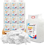 Premium White T-Shirt Cleaning Rags (600 lbs. Pallet 60x10 lbs. Bag of Rags) – White Cotton Rag for Cleaning, Staining, Painting, Oil, Grease & Dust Removal – Shop Rags Bulk
