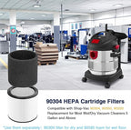 Foam Sleeve Filter for Shop-Vac 90304 90350 90333 Replacement for Most Wet/Dry Vacuum Cleaners 5 Gallon and Above, Compare to Part No.90304, 90585 (2+8+2+1)