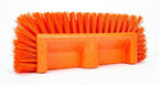 SPARTA Multi-Level Tile Scrub Brush 12" Wide Brush Head, Heavy-Duty Tile Cleaning Brush with End Bristles for Commercial Tiles, Tubs and Floor, Plastic, 12 Inches, Orange
