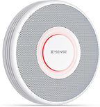 X-Sense Smart Smoke Detector with Voice Alerts and 17 Locations, Wi-Fi Smoke Alarm with SBS50 Base Station (Not Included), Test from APP, Wireless Interconnected Fire Alarm, Model XS0B-MR, 1-Pack