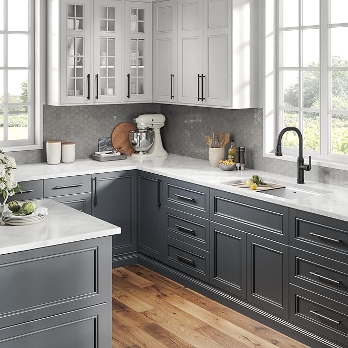 KRAUS Allyn Industrial Pull-Down Single Handle Kitchen Faucet in Matte Black, KPF-4102MB