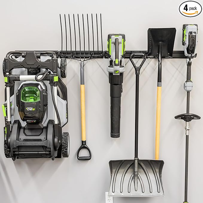 StoreYourBoard Garage Tool Organizer Wall Mount – Heavy Duty Garage Wall Organizer for Garage Organization and Storage, Broom Holder Wall Mount for Gardening Tools & Yard Tools – 64" Holds 600 lbs