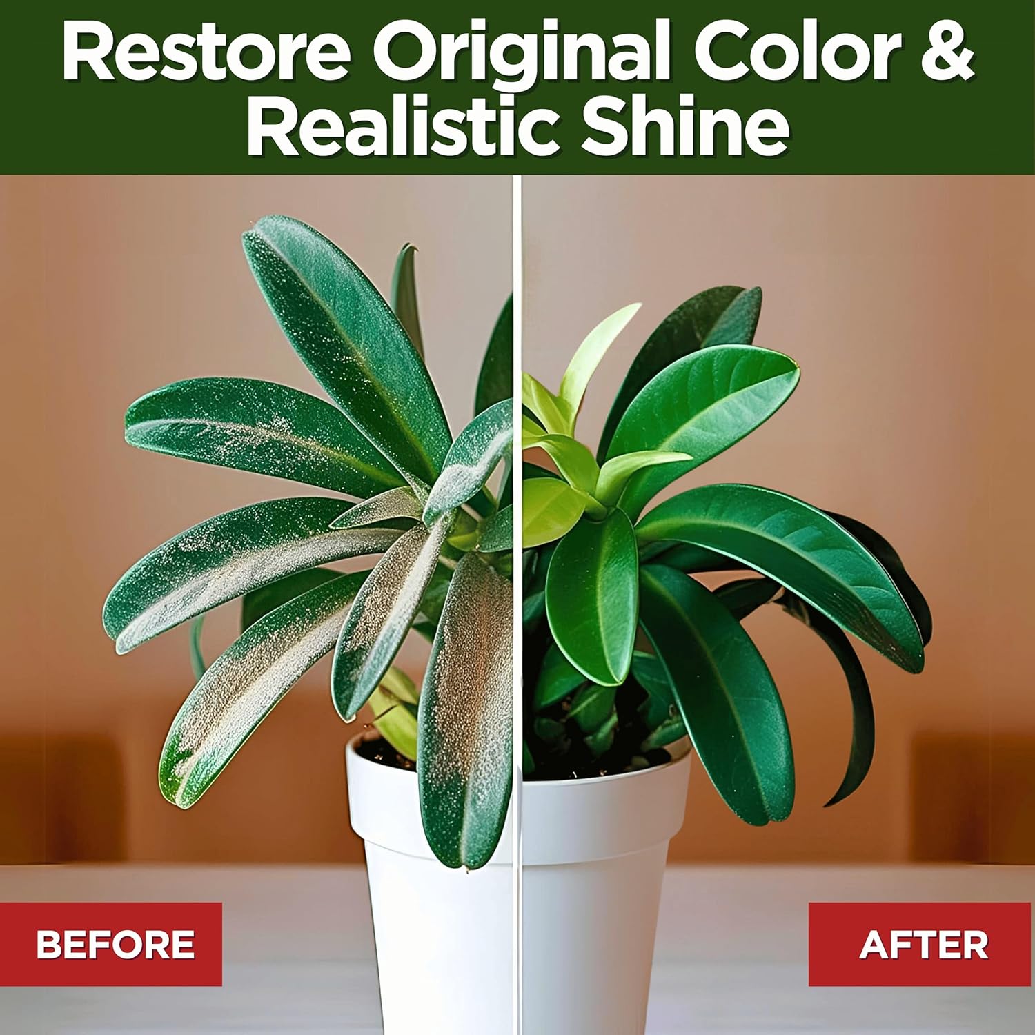 Sparkle Plenty Silk Sensation Artificial Flower & Plant Leaf Cleaner and Shine - Fake Flower Dusting Spray - Silk Plant Cleaner Spray No Wipe - Drip Dry Cleaning Supplies for Artificial Tree (32oz)