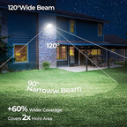 CINOTON 55W LED Flood Light 3CCT (3000K/4000K/5000K), 7700LM Dusk-to-Dawn Photocell Outdoor Security Lighting, 120V IP65 Aluminum Wall Pack for Porch/Barn, 180° Knuckle Mount, 2 Modes, ETL, 4 Pack