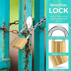 81/40-1P Brass Keyed Padlock (Waterproof, Solid Brass Lock) for Sheds, Storage Unit, School, Gym Locker, Fence, Toolbox, Hasp, Storage - 1-9/16 in. (40 mm)