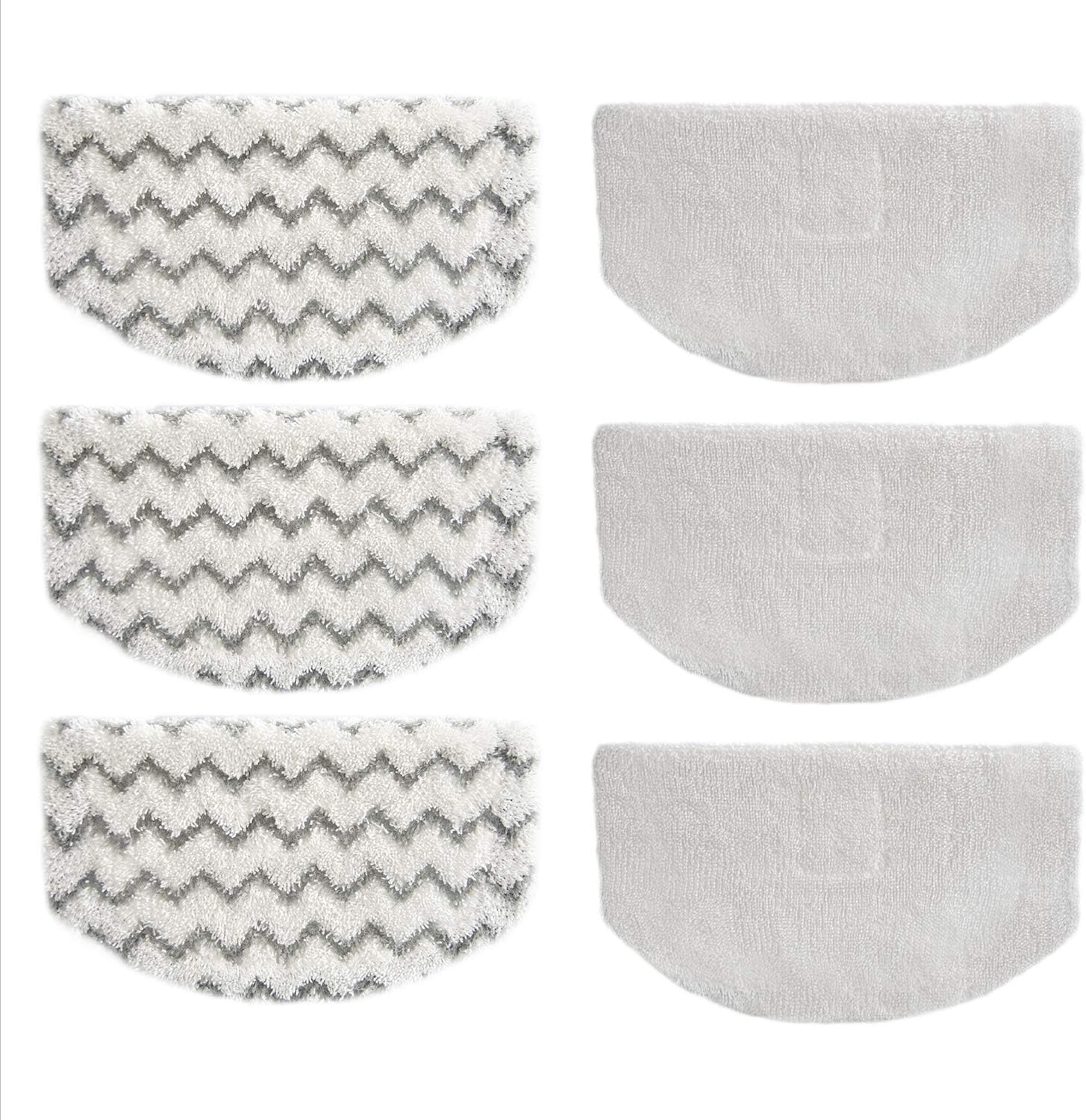 6 Pack Steam Mop Replacement Pads for Bissell Powerfresh Steam Mop Models 1940 1806 1544 2075A 2685A, Compatible with 19402 19404 19408 1940A 1940Q 1940T, Part 5938&203-2633,1606668,1606669
