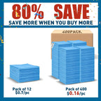 Microfiber Towels Bulk-400 Pack, Cleaning Cloths, Microfiber Towels for Cars, Cleaning Rags Blue (12x12 inches)