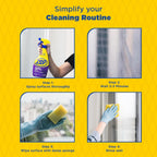 Zep Shower Tub and Tile Cleaner 32 oz ZUSTT32 (Case of 4) - No Scrub Pro Formula Breaks up Tough Buildup on Contact