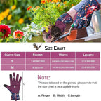Leather-Gardening-Gloves for Women,Thorn-Proof Work-Gloves for Weeding,Digging,Planting,Pruning Yard garden Gloves
