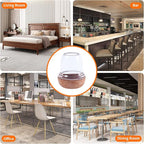 Ezprotekt 24 Pcs Small Clear Silicone Chair Leg Floor Protectors for Hardwood Floors, Chair Leg Caps Covers, Floor Protectors for Chair, Bar Stool Leg Protectors Round (S Fit: 3/5" to 3/4", 15-19mm)