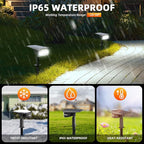 Solar Spot Lights Outdoor,40 LEDs Solar Outdoor Waterproof Landscape Lights with 3 Light Modes, Solar Powered Garden Yard Wall Lights Auto On,Off for Patio 8 Pack