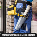 Feekoon Window Cleaning Holster with Belt, Detachable Side Bucket on a Belt, Squeegee Holder Tool Belt, Carry Multiple Tools on Your Waist, Window Cleaning Tools Kit Ideal for Window Cleaners