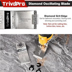 15pcs Grout Remover Tool Carbide Oscillating Multi Tool Blades Diamond Grout Removal Blade Tools for Tile, Concrete, Masonry, Cleaning Mortar