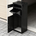 Package Delivery Box for Outside, Cold-Rolled Steel 2-in-1 Anti-Theft Lockable Package Mailbox, Extra Large Parcel Drop Box for Packages & Mails, Weatherproof Rustproof Outdoor Delivery Box