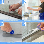 59"x79" Window Screen Mesh, Fiberglass Window Screen, Screen Door Mesh, Windows Screens and Screen Door Replacement, Patio Screen Mesh- Gray