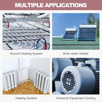 3/4 Inch Hot Water Circulating Pump 3-Speed Circulation Water Pump for Solar Heater System(RS15-6 Red)