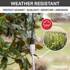 10 Ft Extension Cord with 3 Prong - White 10 ft Great for Indoor & Outdoor - 16/3 SJTW Weatherproof Extension Cord