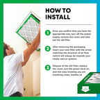 Filterbuy 17x22x1 Air Filter MERV 8 (MPR 700) Dust Defense Replacement (6-Pack), Electrostatic Pleated HVAC AC Furnace Filters, Made in USA (Actual Size: 16.50 x 21.50 x 0.75)